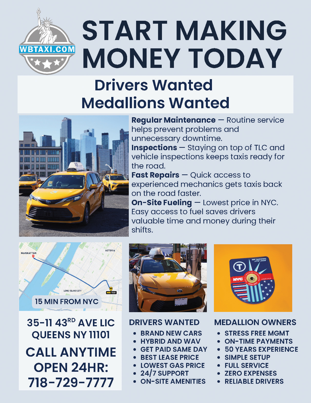 WB TAXI advertisement